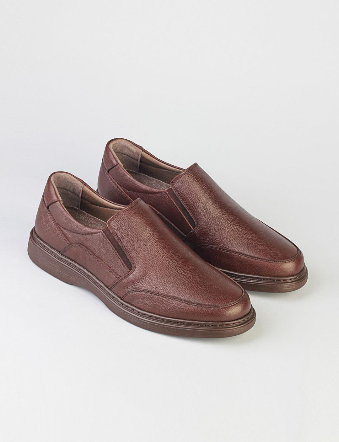 Hakiki Deri Kahverengi Özel Tasarım Günlük Erkek Ayakkabı