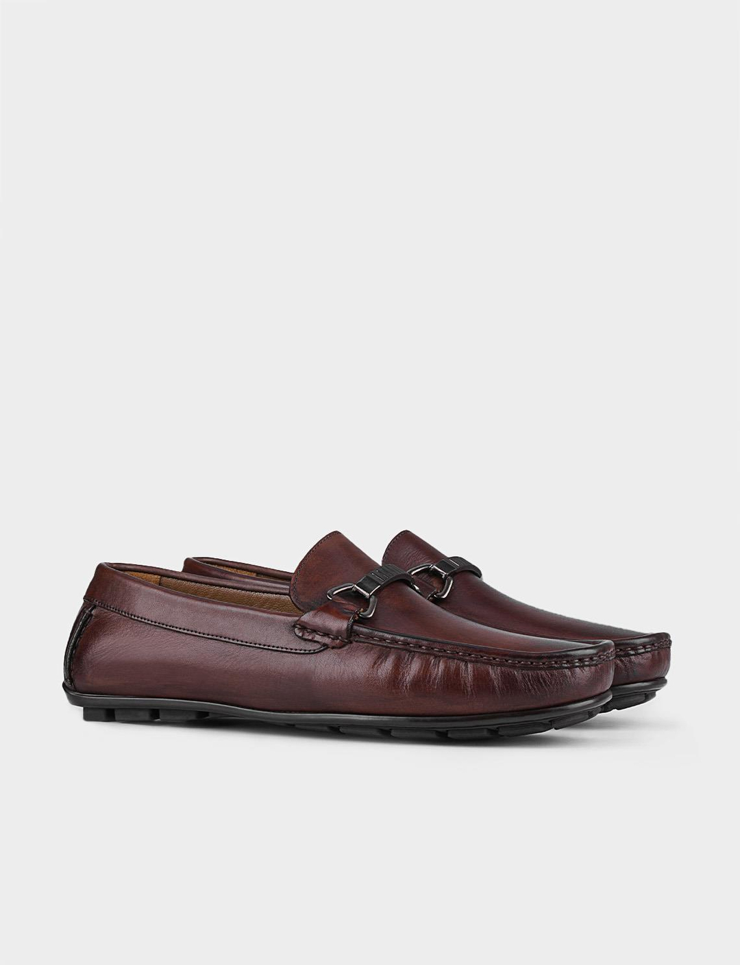 Men Brown Genuine Leather Loafers