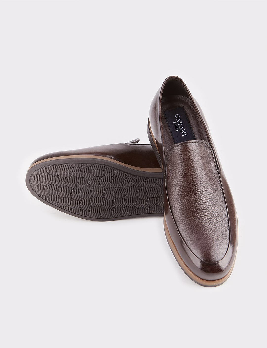 Genuine Leather Brown Men Classic Shoes