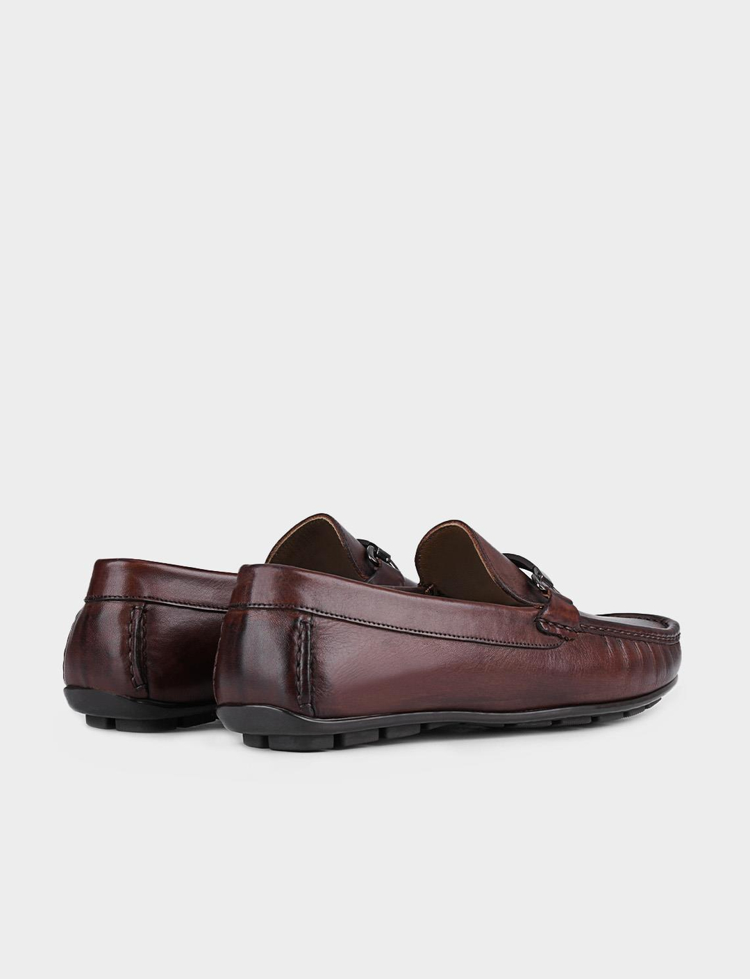 Men Brown Genuine Leather Loafers