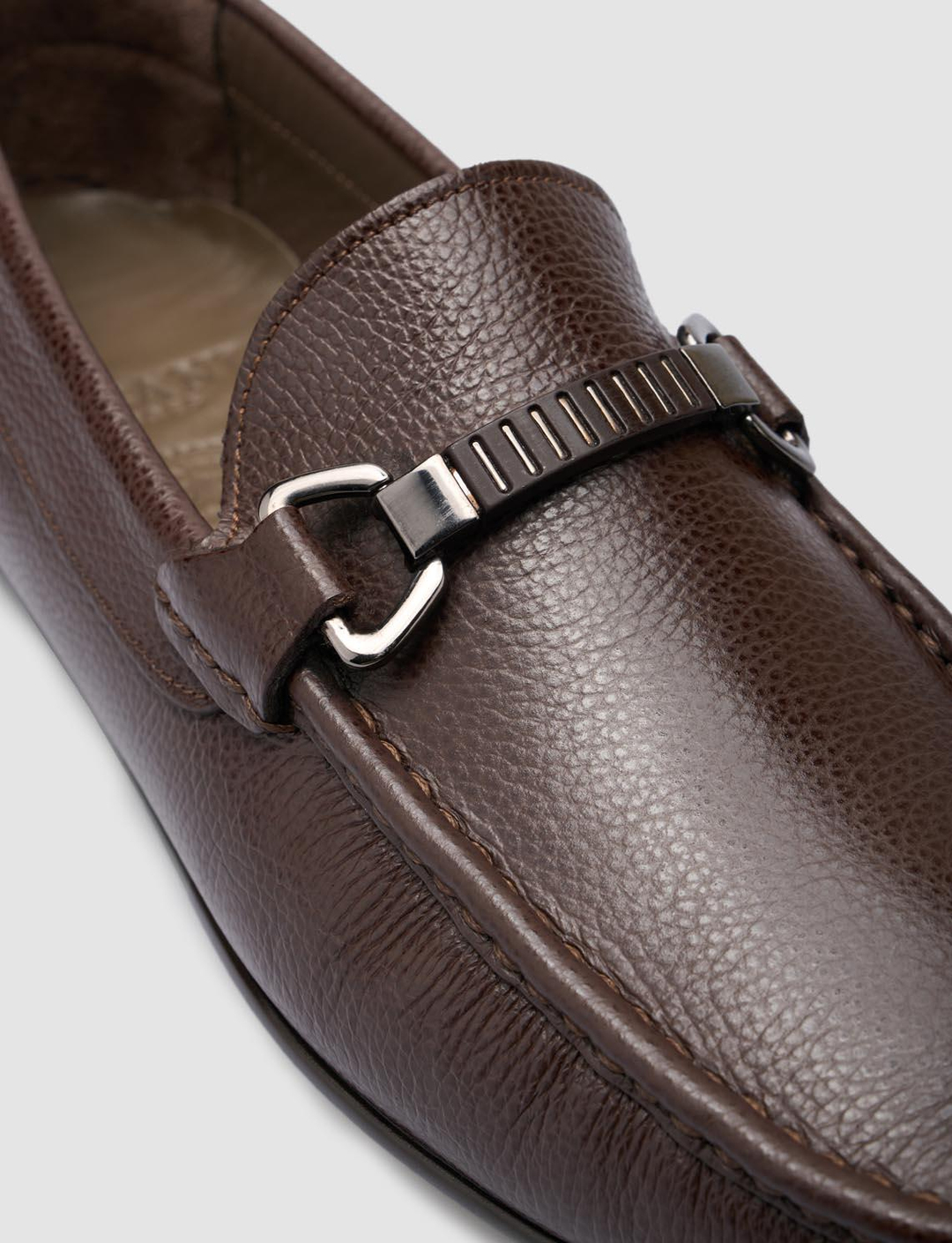 Hakiki Deri Kahverengi Toka Detaylı Erkek Loafer