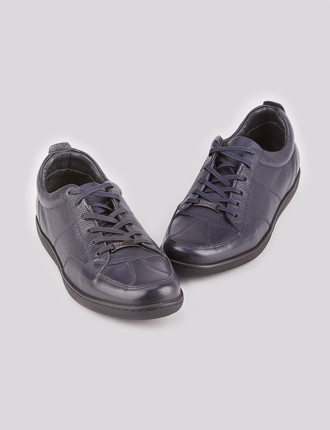 Hakiki Deri Lacivert Bağcıklı Erkek Günlük Ayakkabı