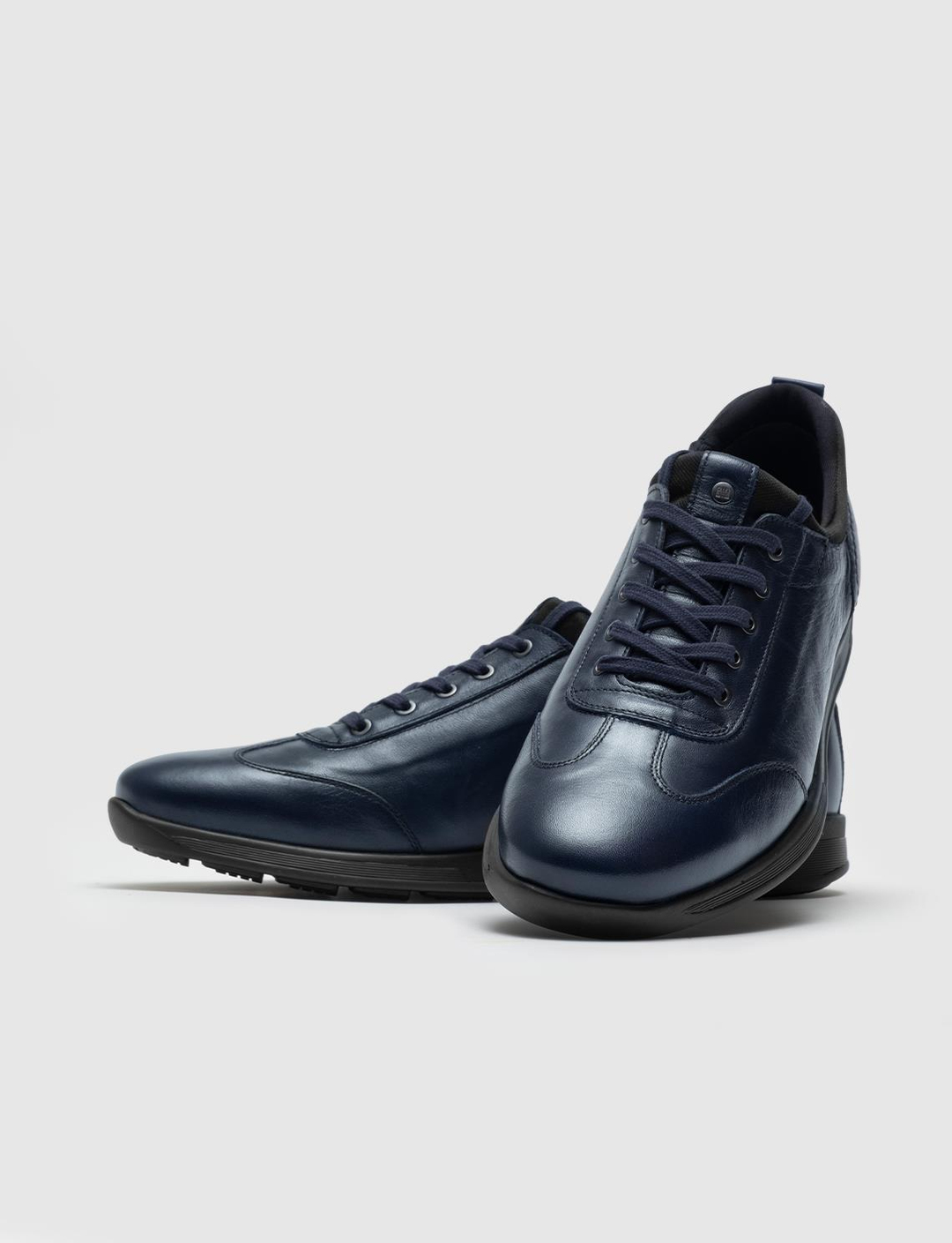 Hakiki Deri Lacivert Bağcıklı Erkek Günlük Ayakkabı