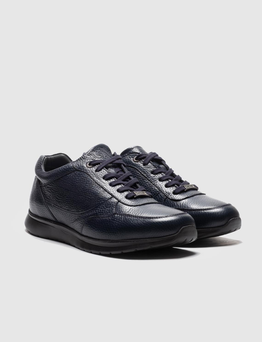 Hakiki Deri Lacivert Bağcıklı Erkek Spor Ayakkabı