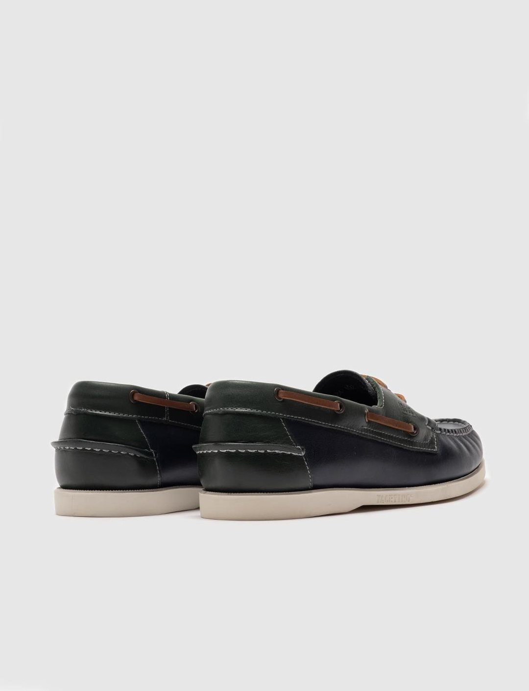 Hakiki Deri Lacivert Bağcıklı Kauçuk Taban Erkek Günlük Ayakkabı