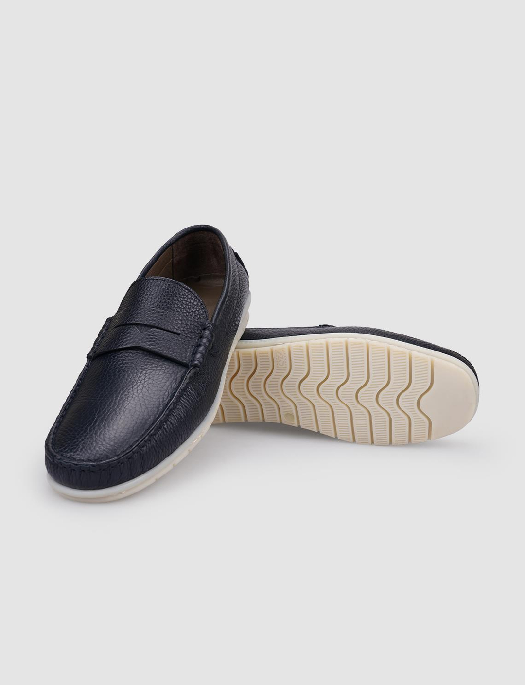 Hakiki Deri Lacivert  Erkek Ayakkabı