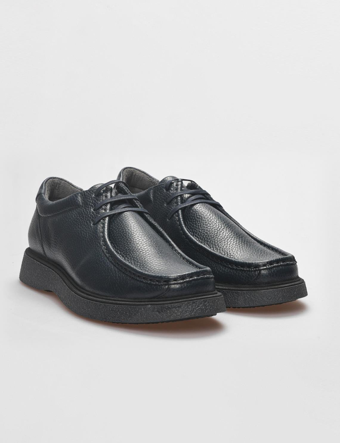 Hakiki Deri Lacivert Erkek Ayakkabı