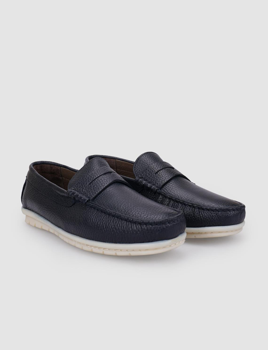 Hakiki Deri Lacivert  Erkek Ayakkabı