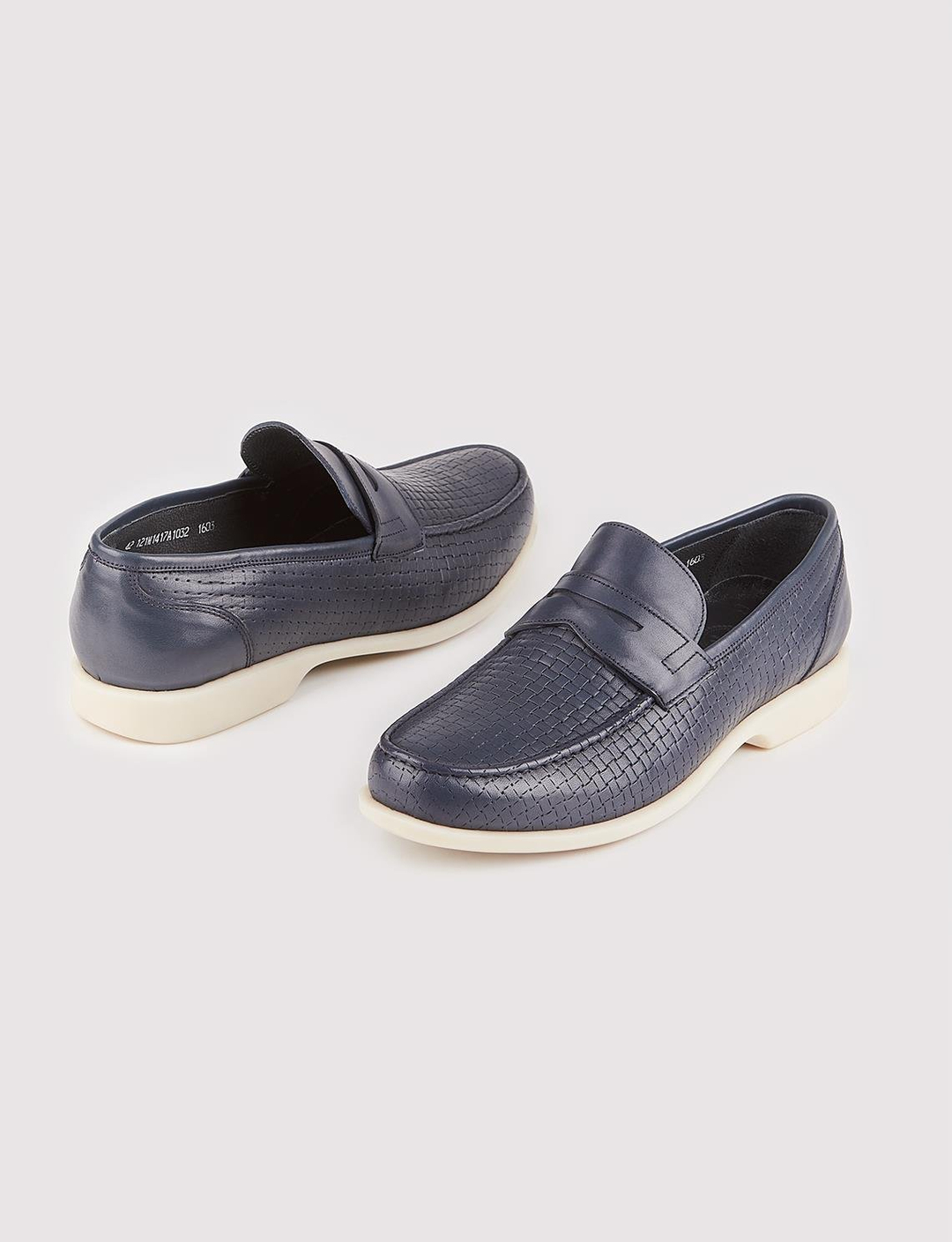 Hakiki Deri Lacivert Erkek Günlük Ayakkabı