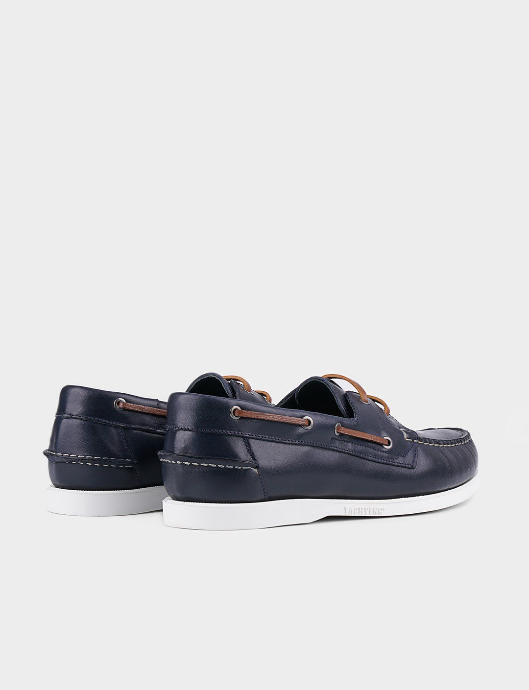 Genuine Leather Navy Men Daily Shoes