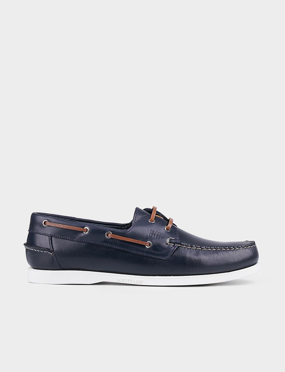 Genuine Leather Navy Men Daily Shoes