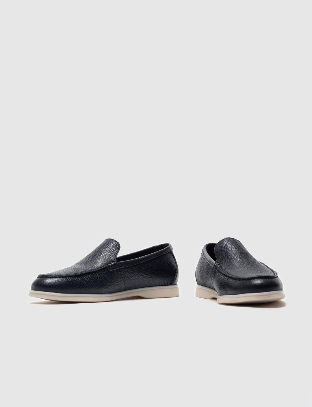 Hakiki Deri Lacivert Erkek Günlük Ayakkabı