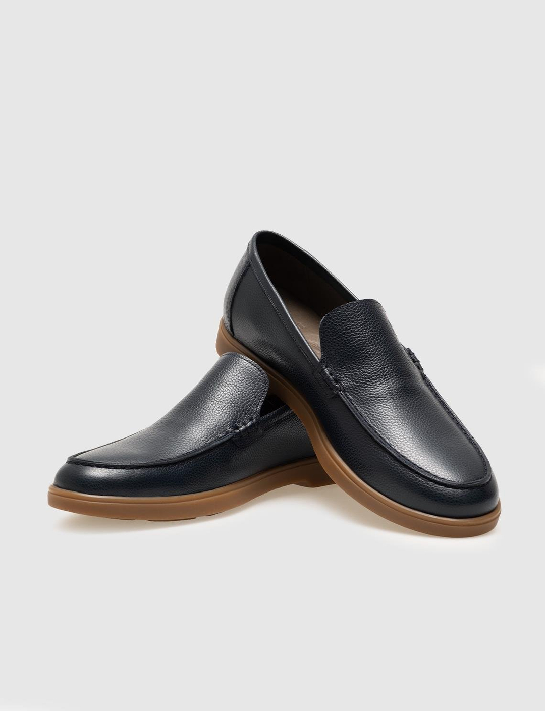 Hakiki Deri Lacivert Erkek Günlük Ayakkabı