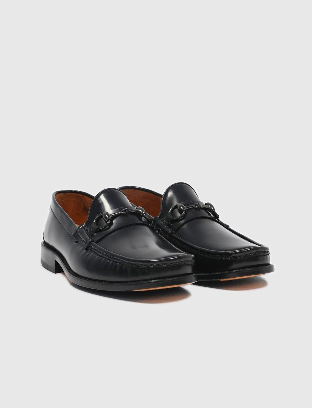 Hakiki Deri Siyah Açma Tokalı Erkek Klasik Ayakkabı