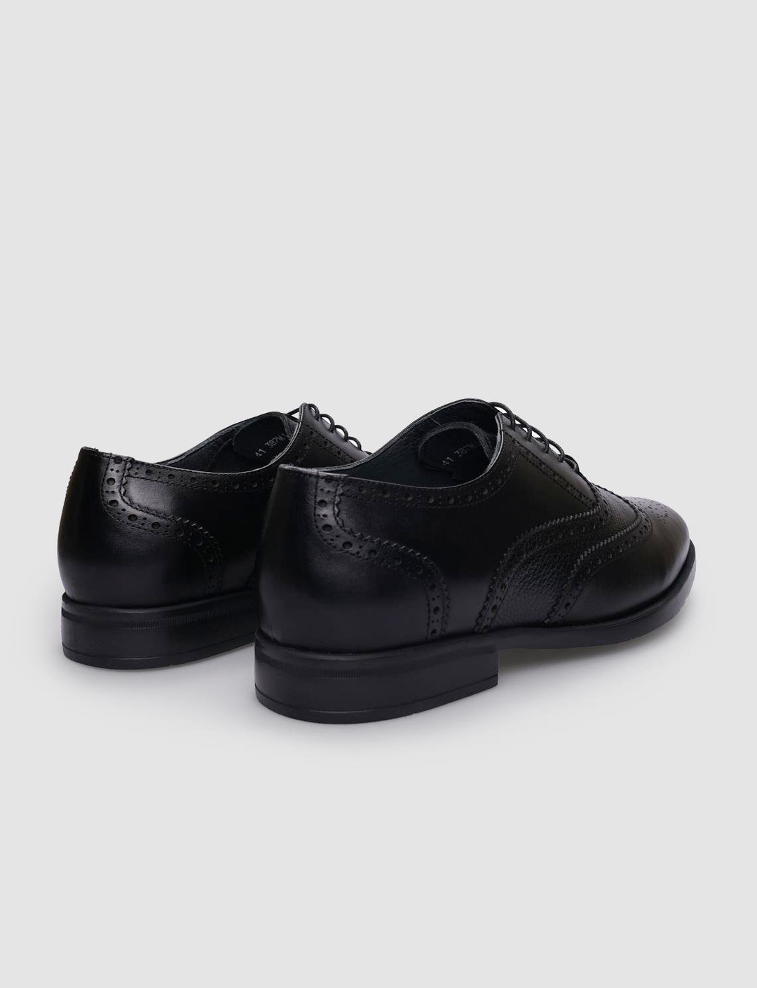 Hakiki Deri Siyah Bağcıklı Erkek Günlük Ayakkabı