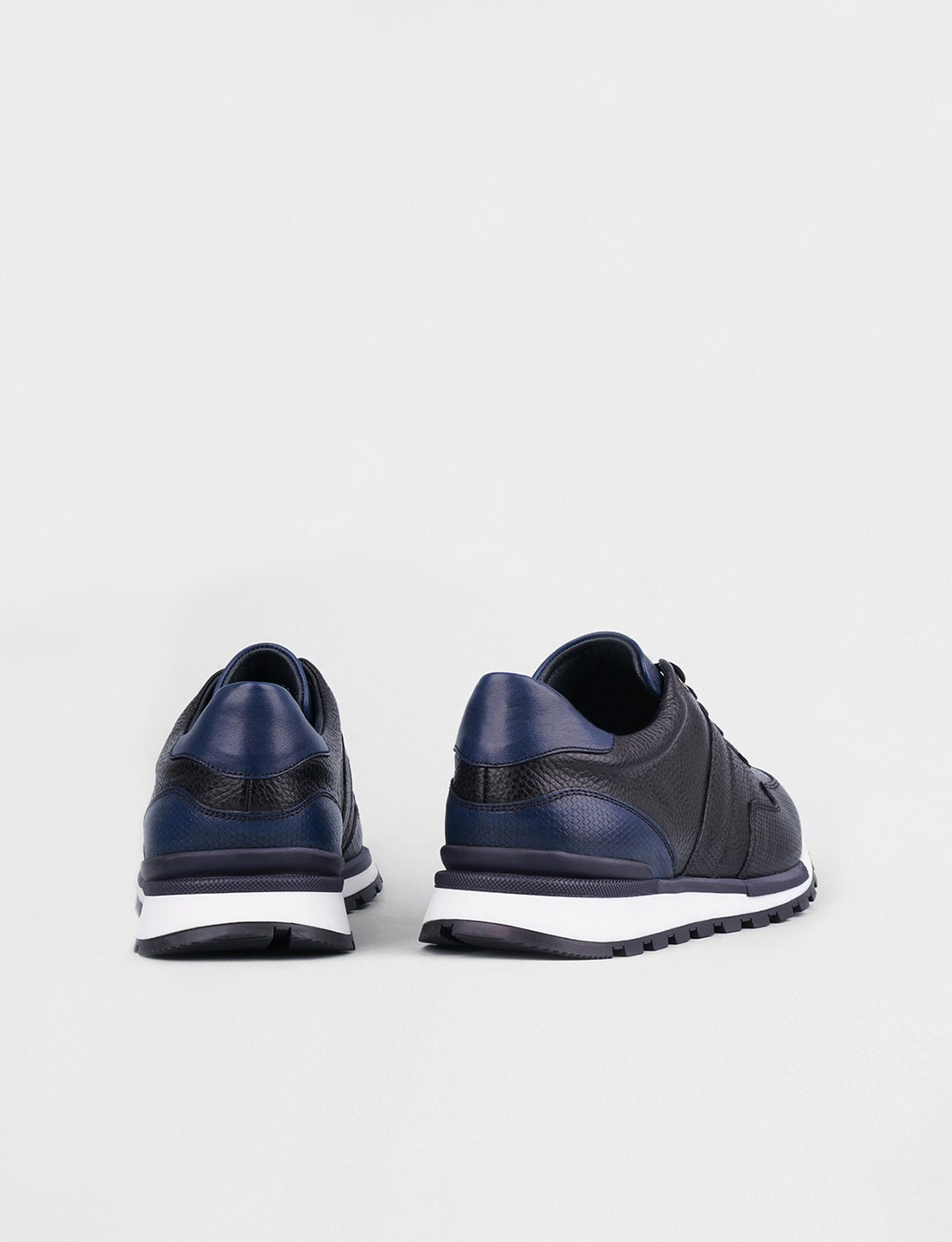 Hakiki Deri Siyah Bağcıklı Erkek Günlük Ayakkabı