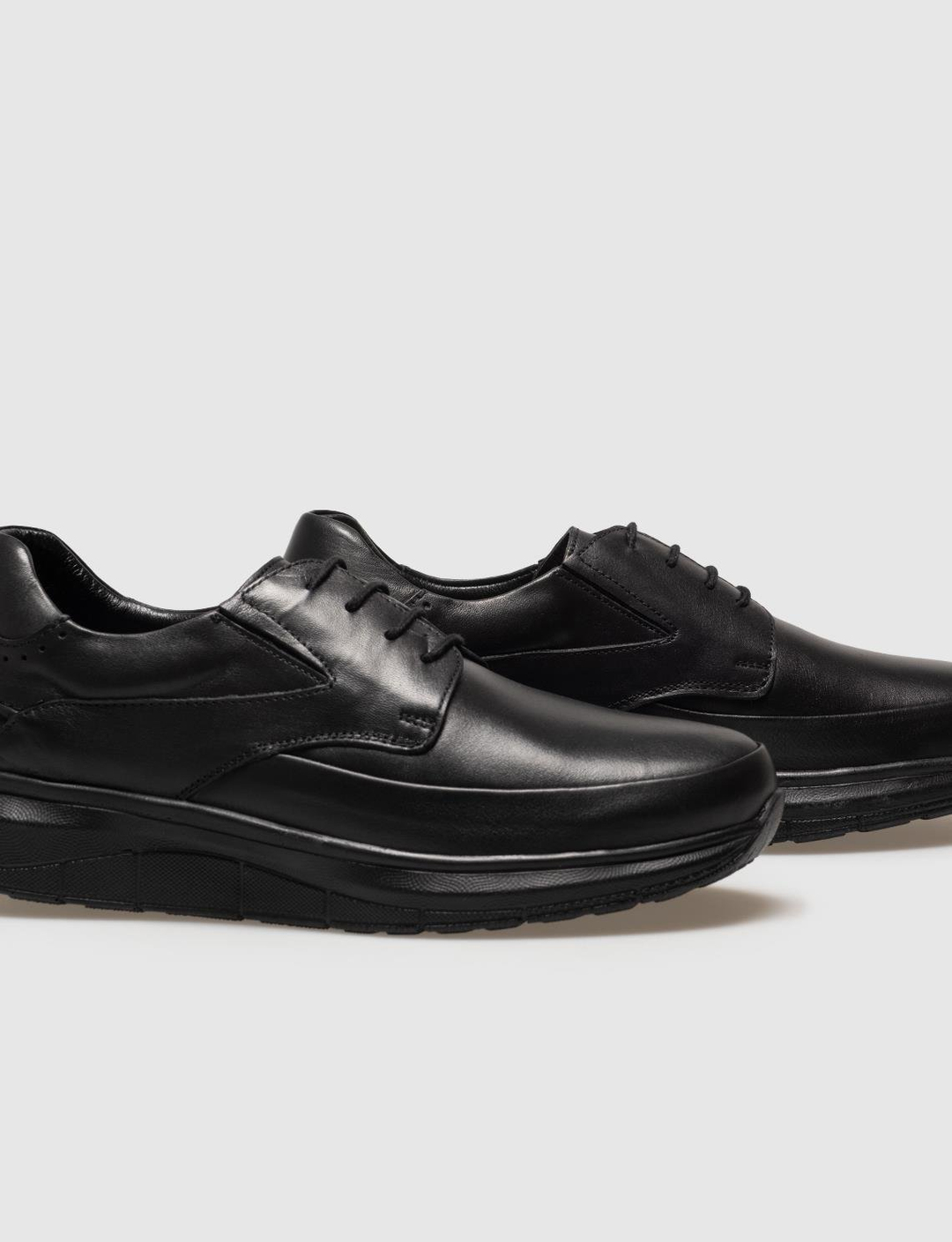 Hakiki Deri Siyah Bağcıklı Erkek Günlük Ayakkabı