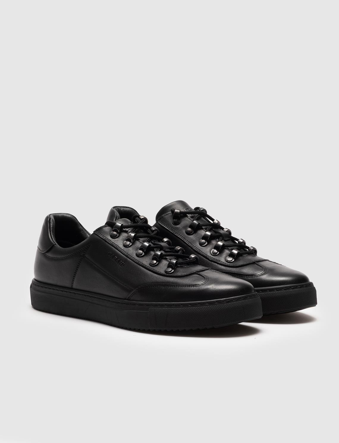 Hakiki Deri Siyah Bağcıklı Meşin Astar Erkek Günlük Ayakkabı