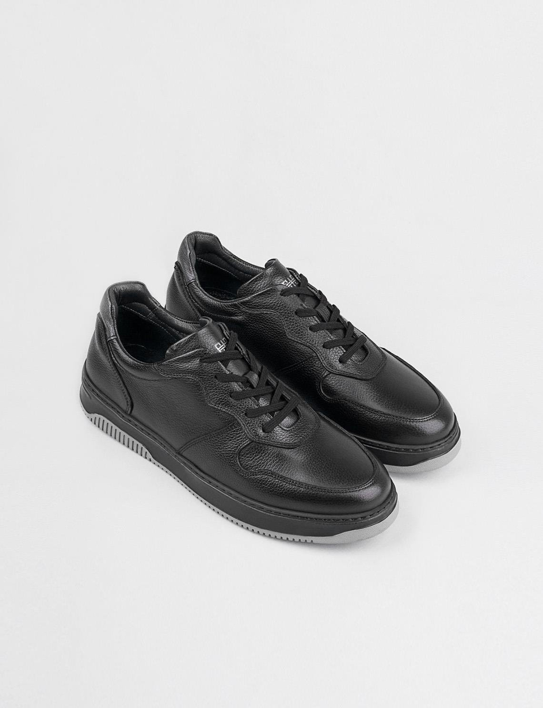 Hakiki Deri Siyah Berlin Bağcıklı Erkek Spor Ayakkabı