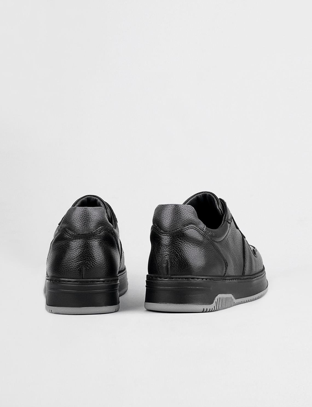 Hakiki Deri Siyah Berlin Bağcıklı Erkek Spor Ayakkabı