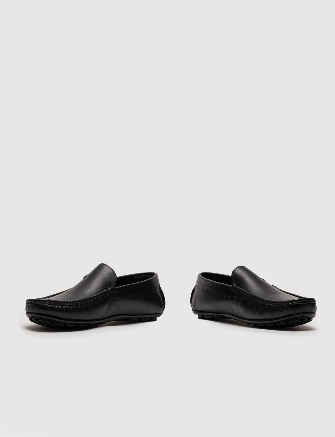 Genuine Leather Black Men Shoes