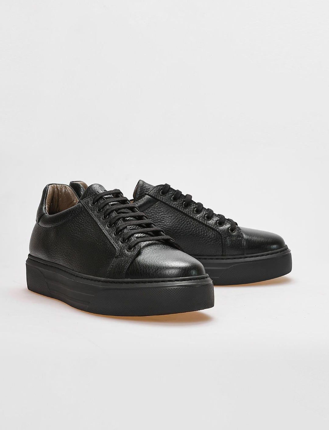 Hakiki Deri Siyah Erkek Ayakkabı