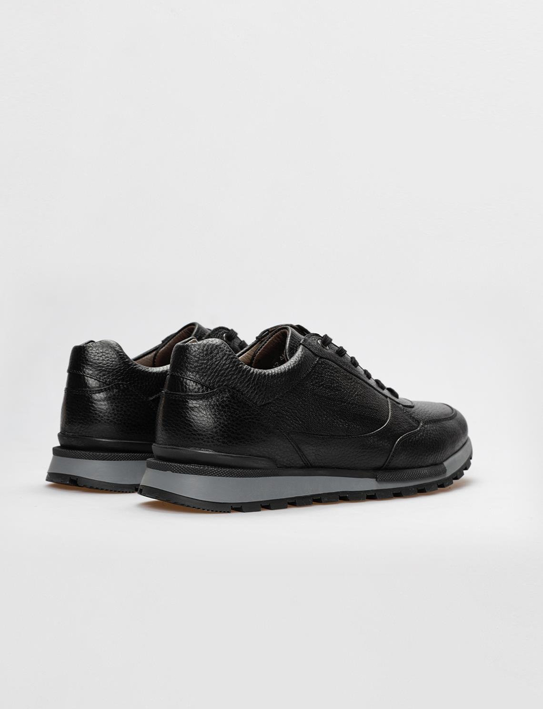 Hakiki Deri Siyah Erkek Ayakkabı