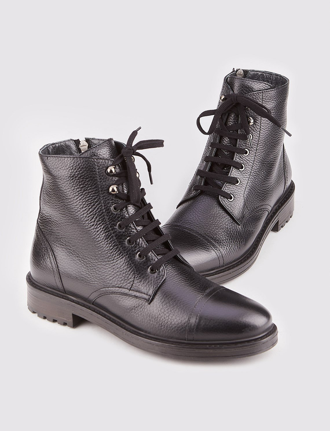 Hakiki Deri Siyah Erkek Bot