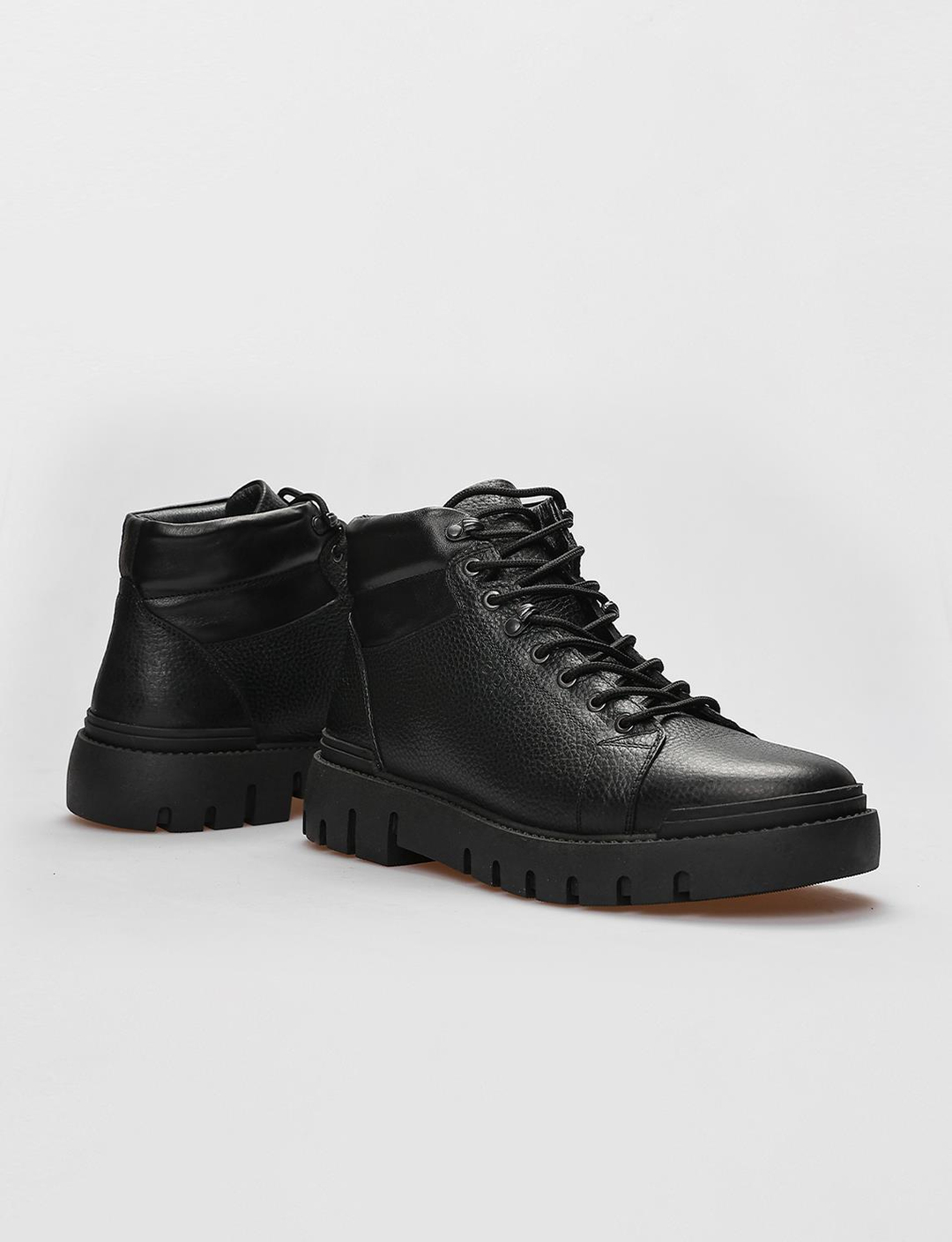 Hakiki Deri Siyah Erkek Bot