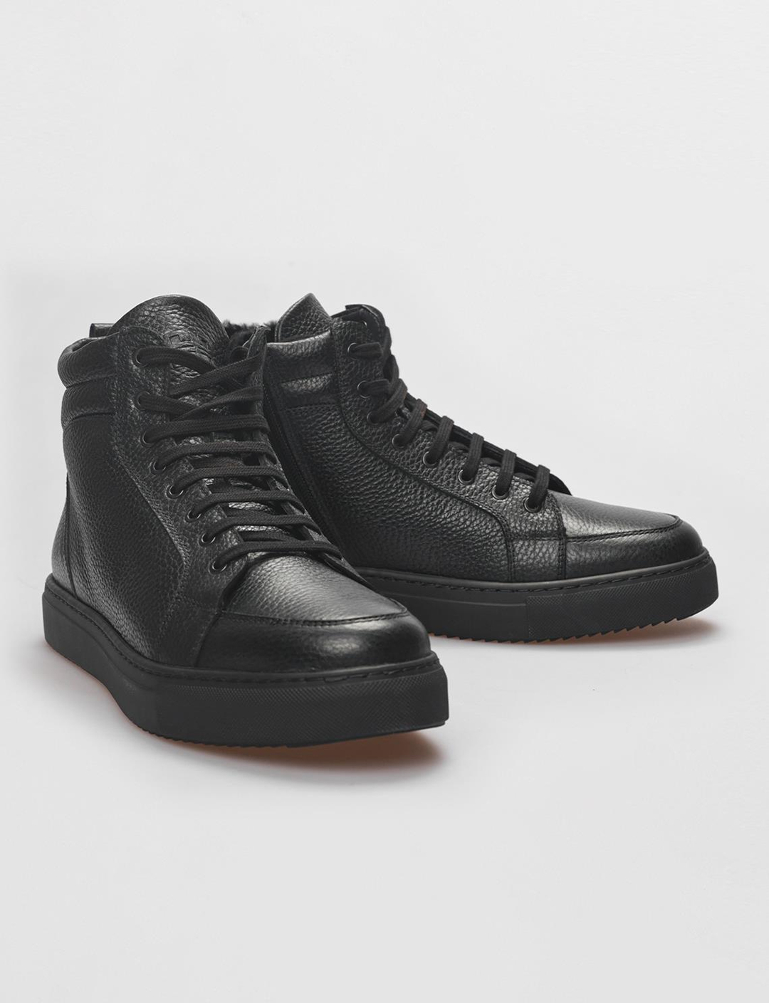 Hakiki Deri Siyah Erkek Bot