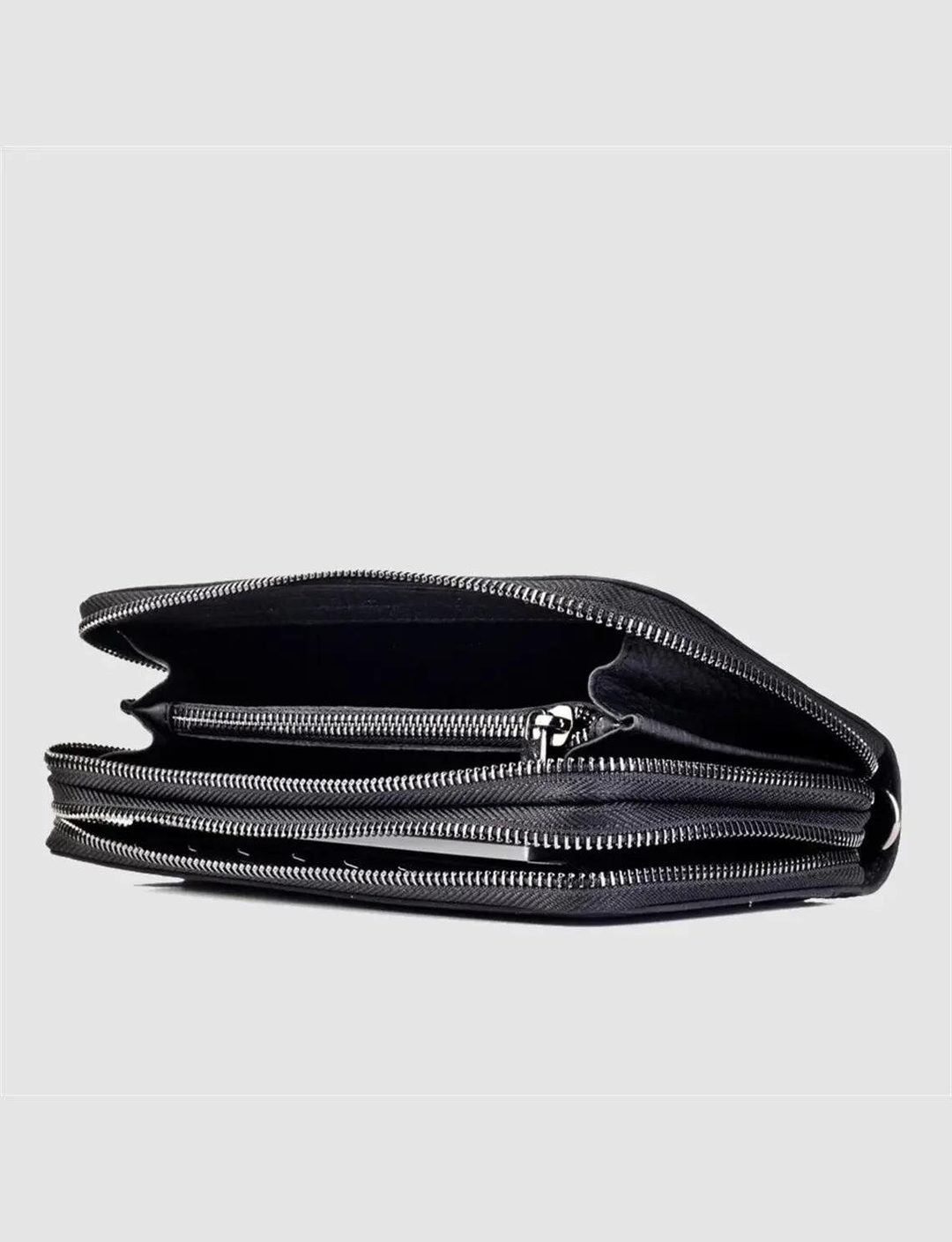 Hakiki Deri Siyah Erkek El Çantası