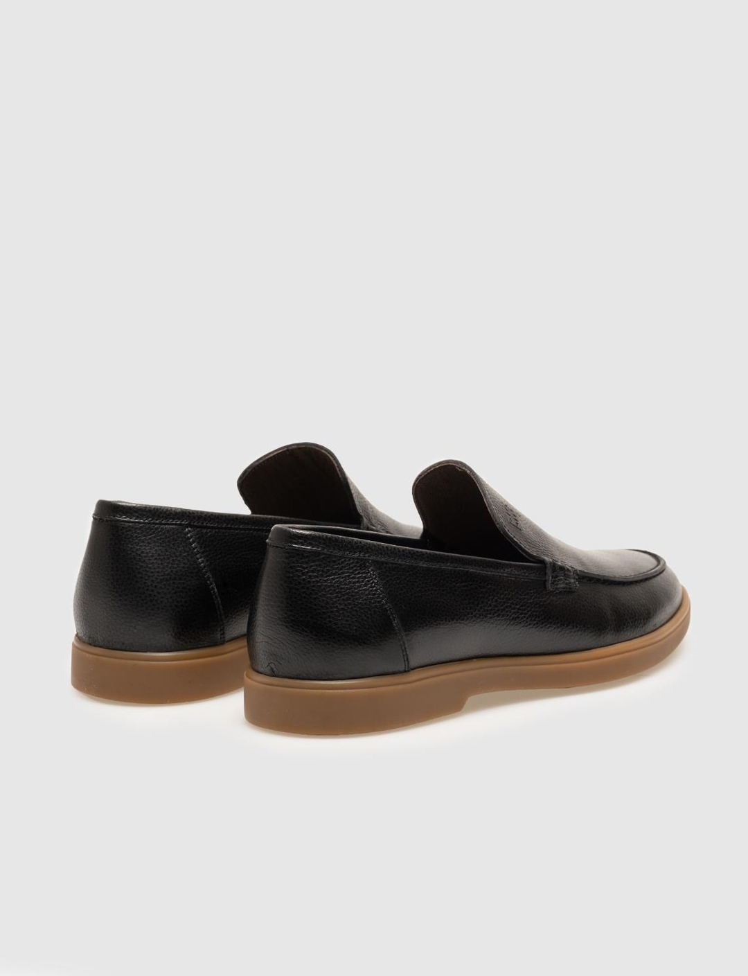 Hakiki Deri Siyah Erkek Günlük Ayakkabı