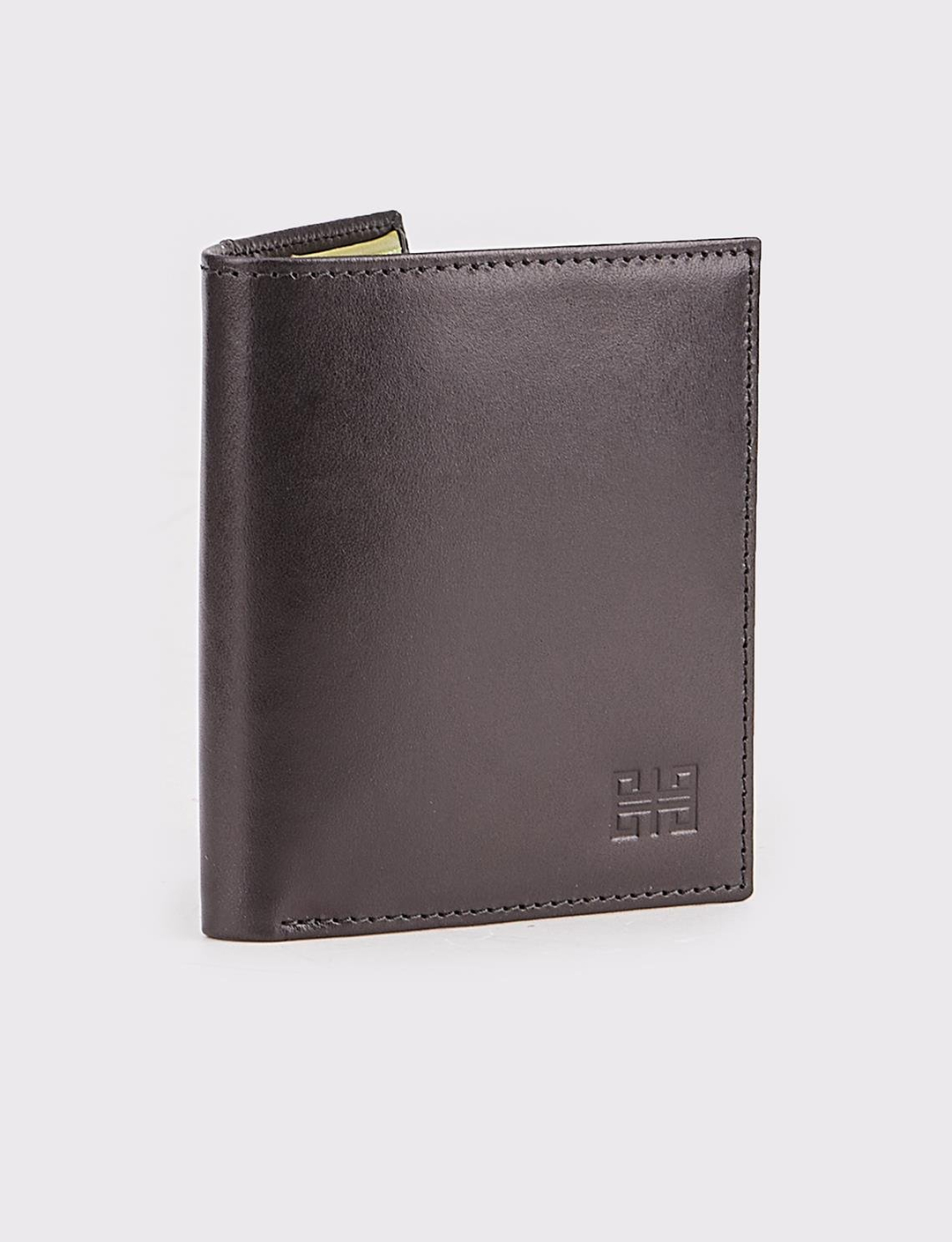 Men Black Genuine Leather Wallet