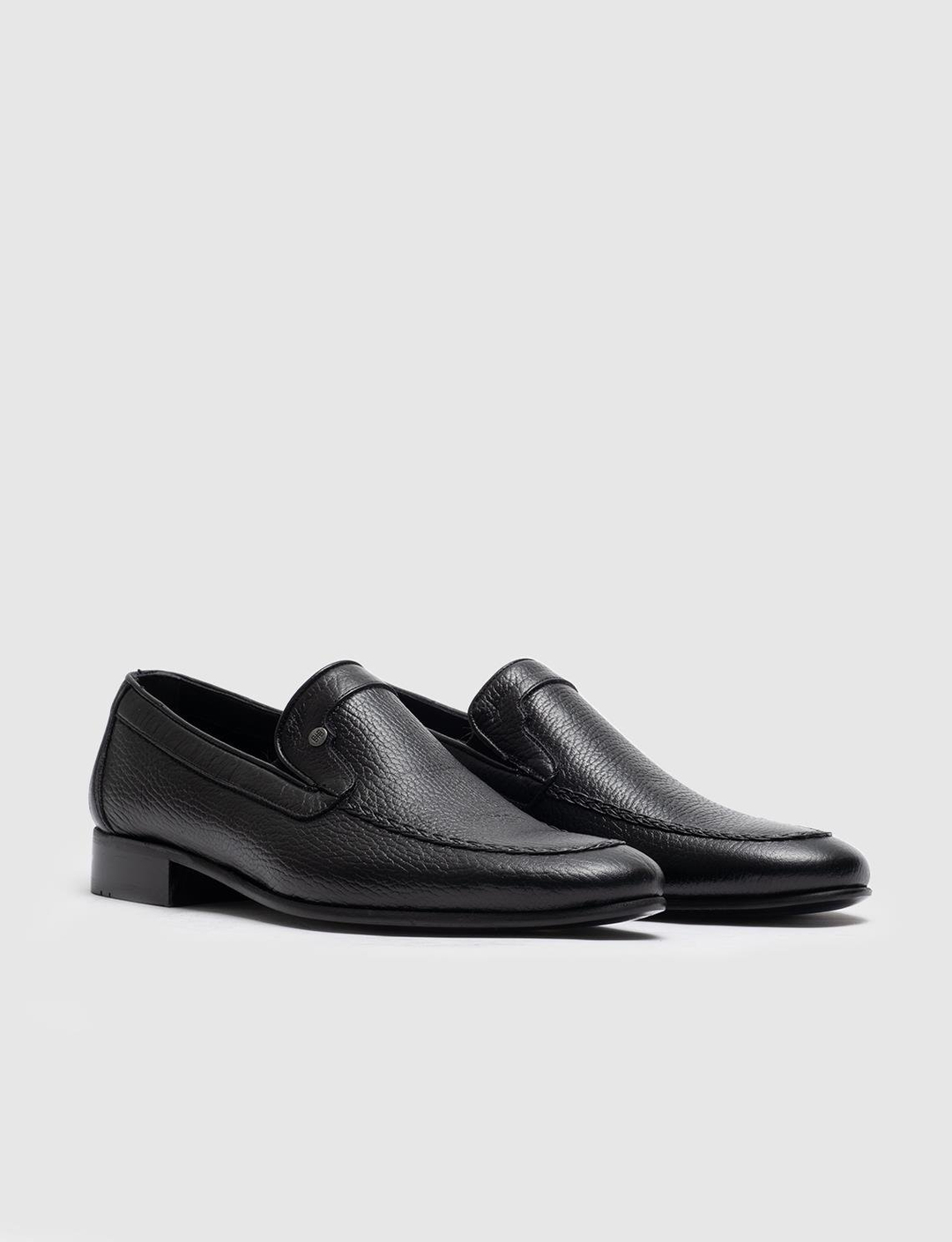 Men Black Genuine Leather Dress Shoes