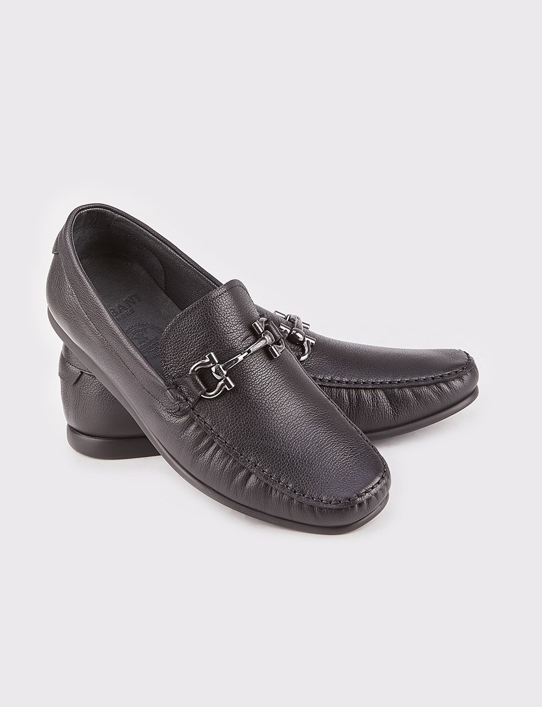 Hakiki Deri Siyah Erkek Loafer