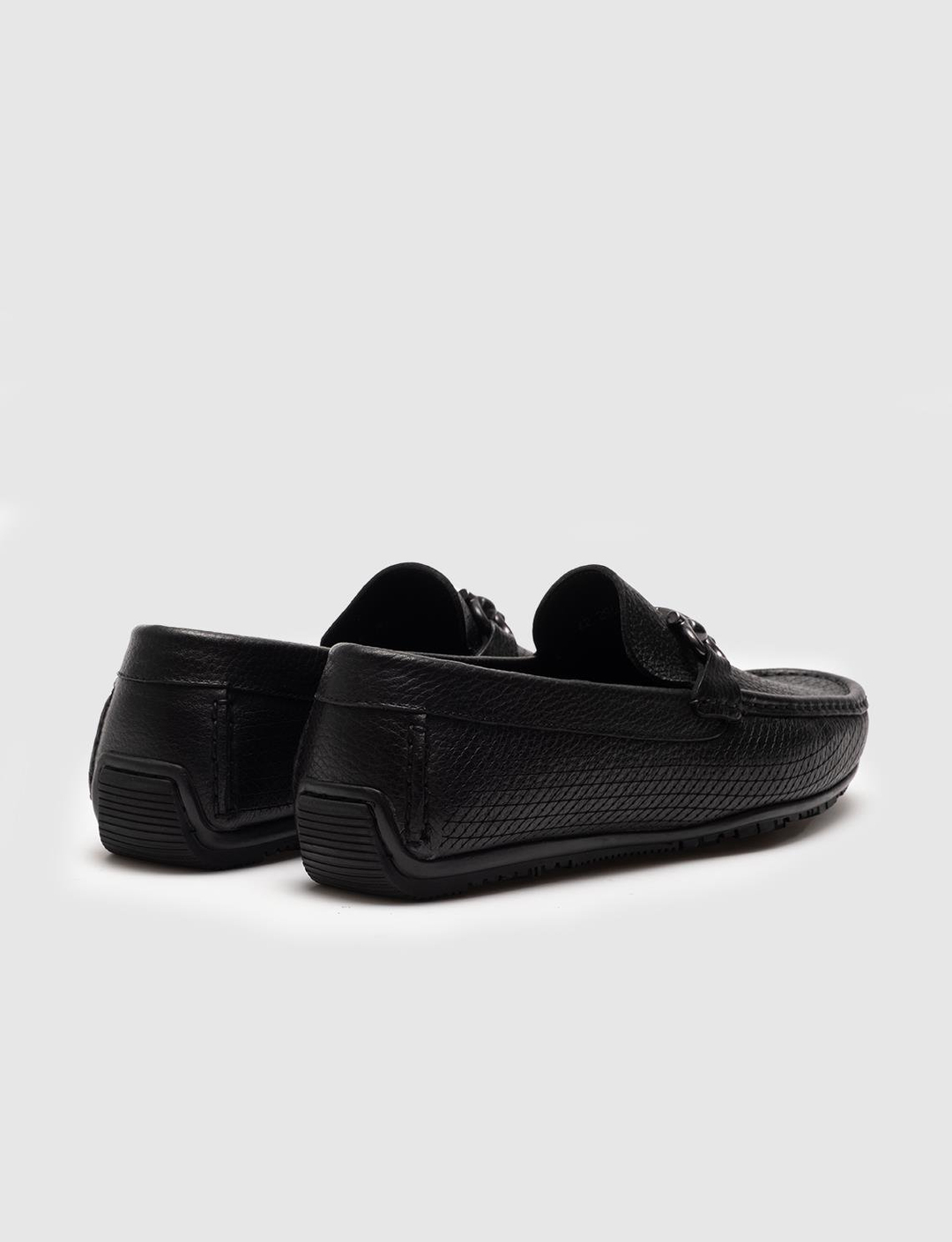 Hakiki Deri Siyah Erkek Loafer