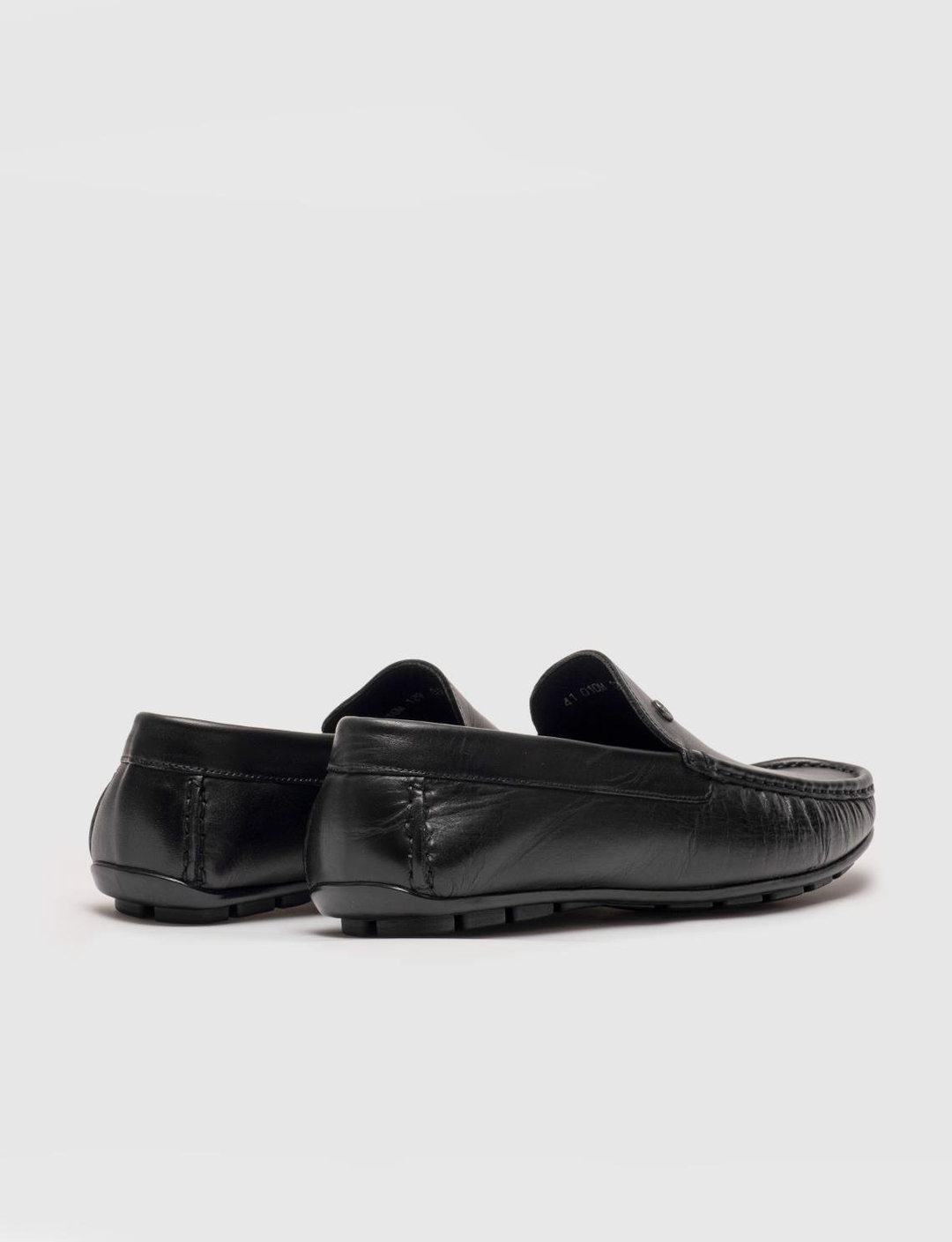 Hakiki Deri Siyah Erkek Loafer