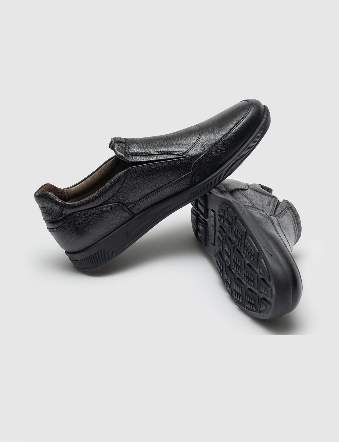 Genuine Leather Black Casual Shoes