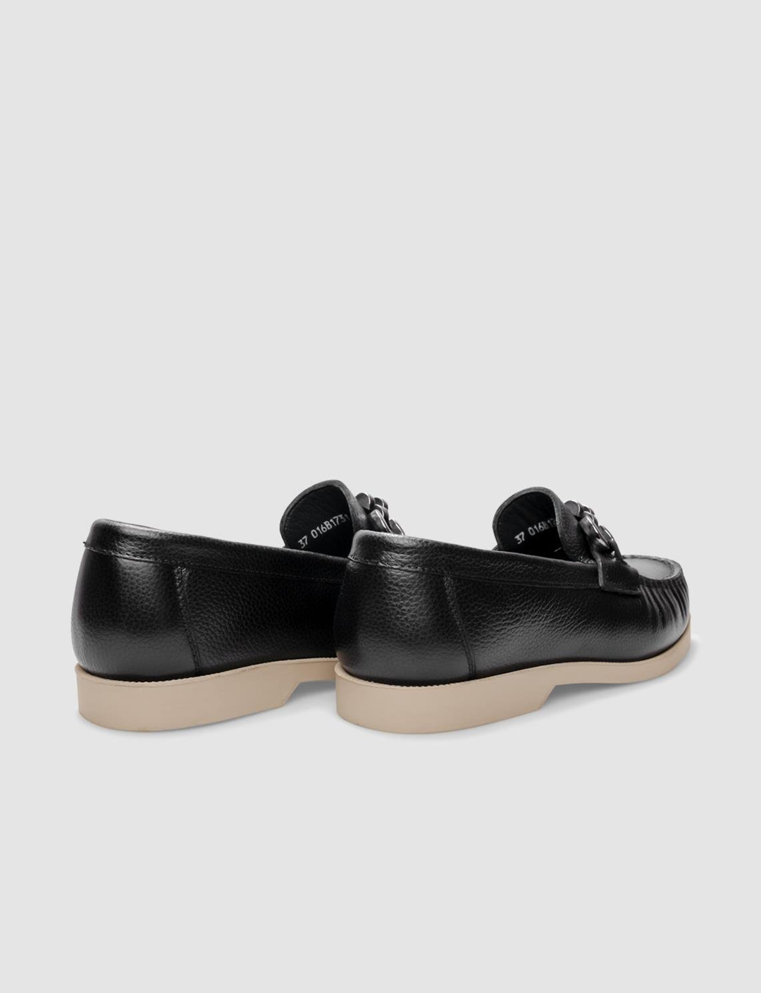 Hakiki Deri Siyah Kadın Ayakkabı