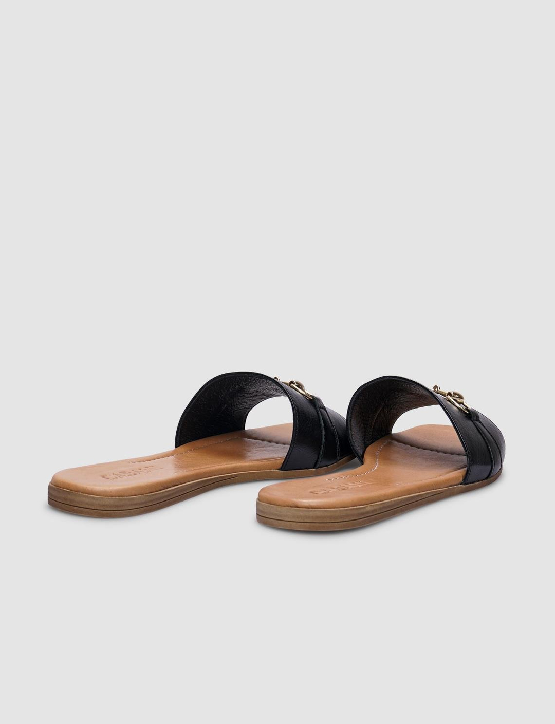 Hakiki Deri Siyah Kadın Terlik