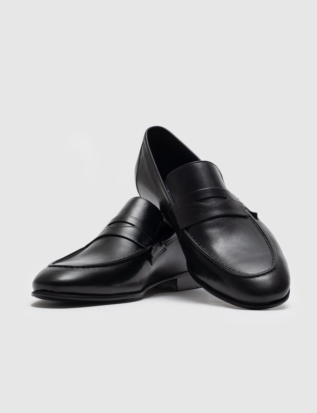 Hakiki Deri Siyah Kemerli Erkek Klasik Ayakkabı