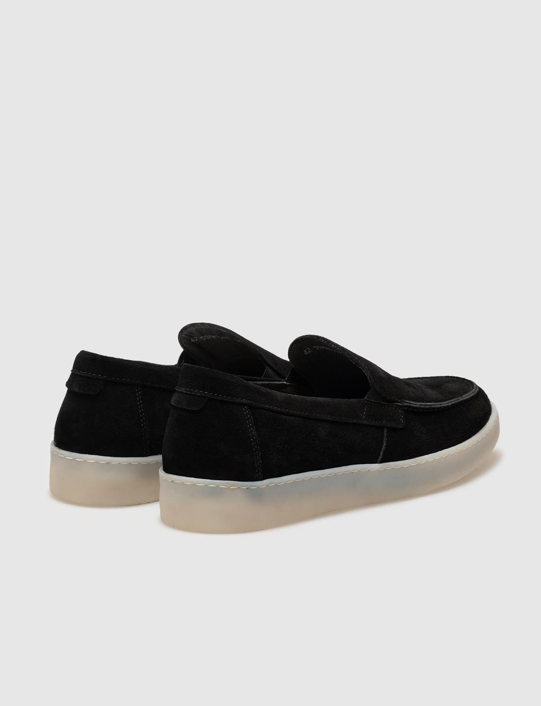 Men Black Suede Genuine Leather Casual Shoes