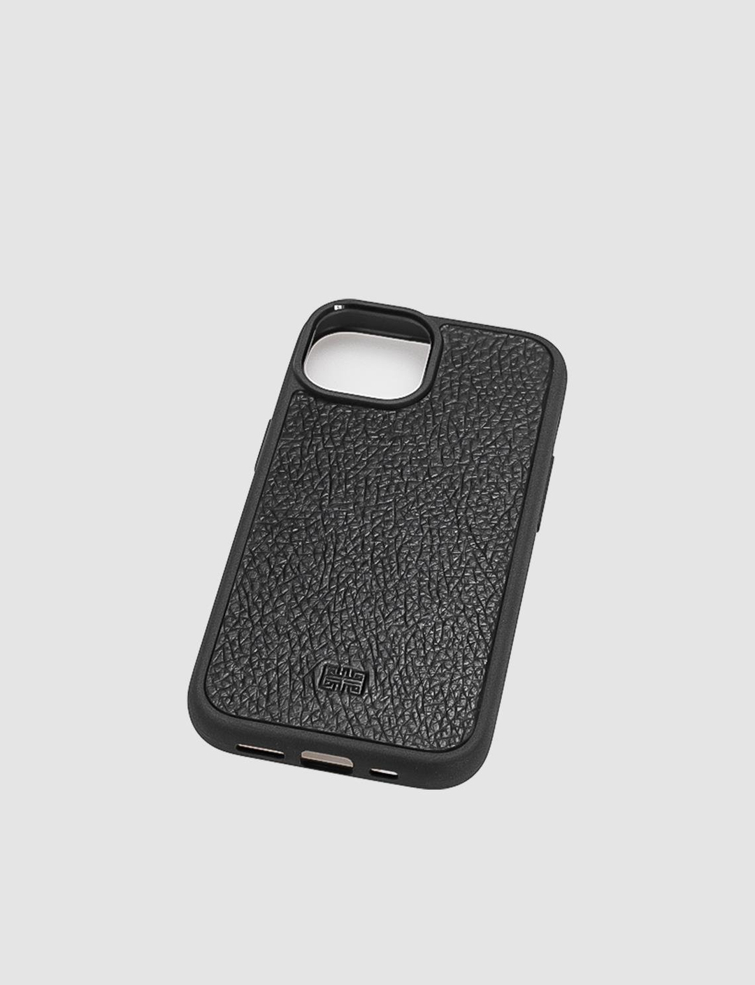 Hakiki Deri Siyah Unisex Telefon Kılıfı