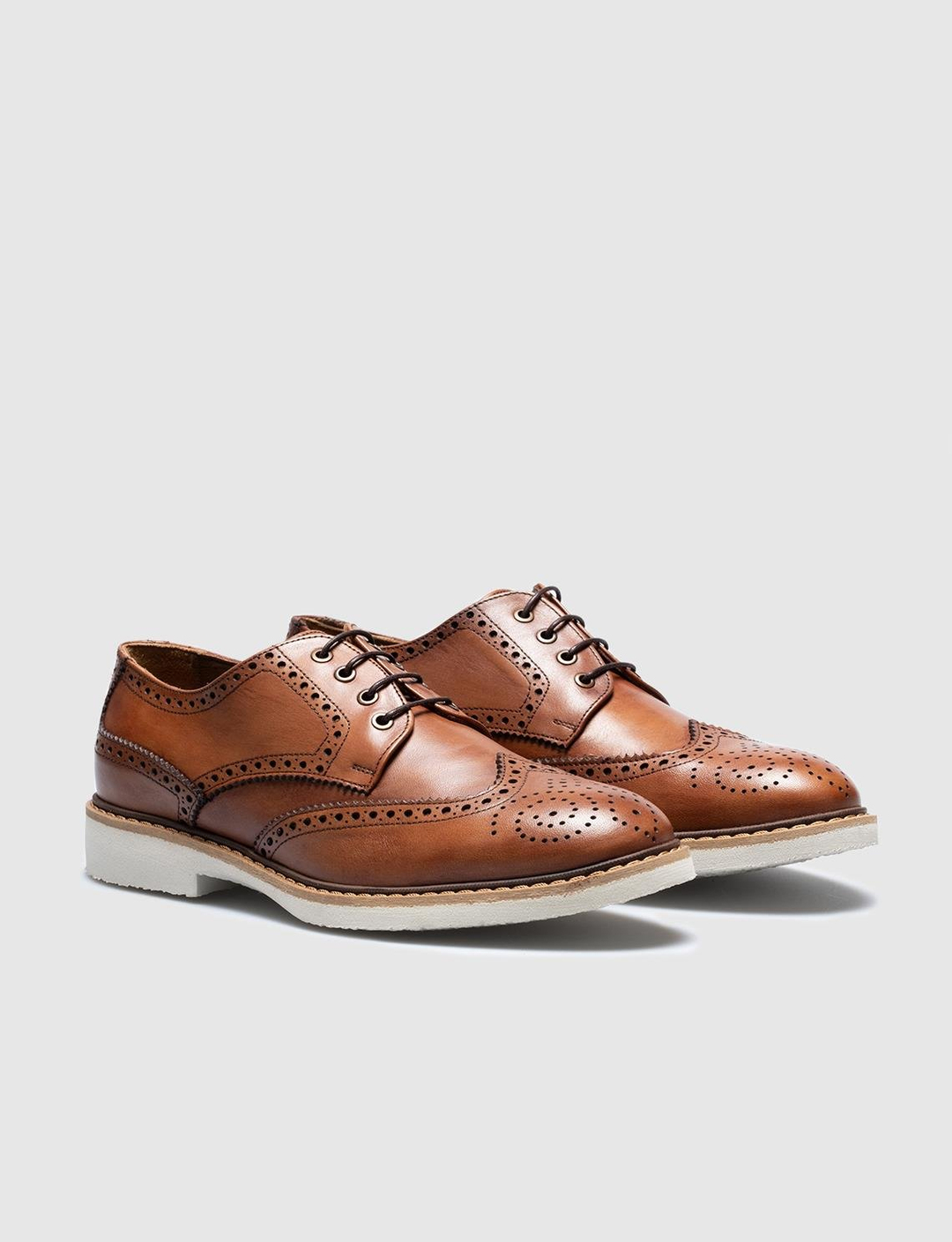 Hakiki Deri Taba Bağcıklı Erkek Günlük Ayakkabı