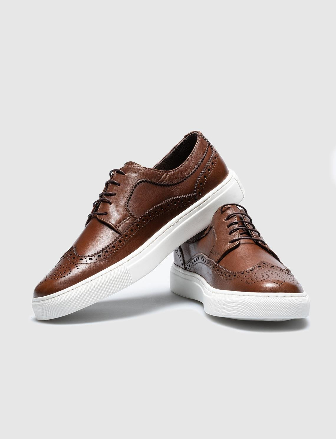 Hakiki Deri Taba Bağcıklı Erkek Spor Ayakkabı