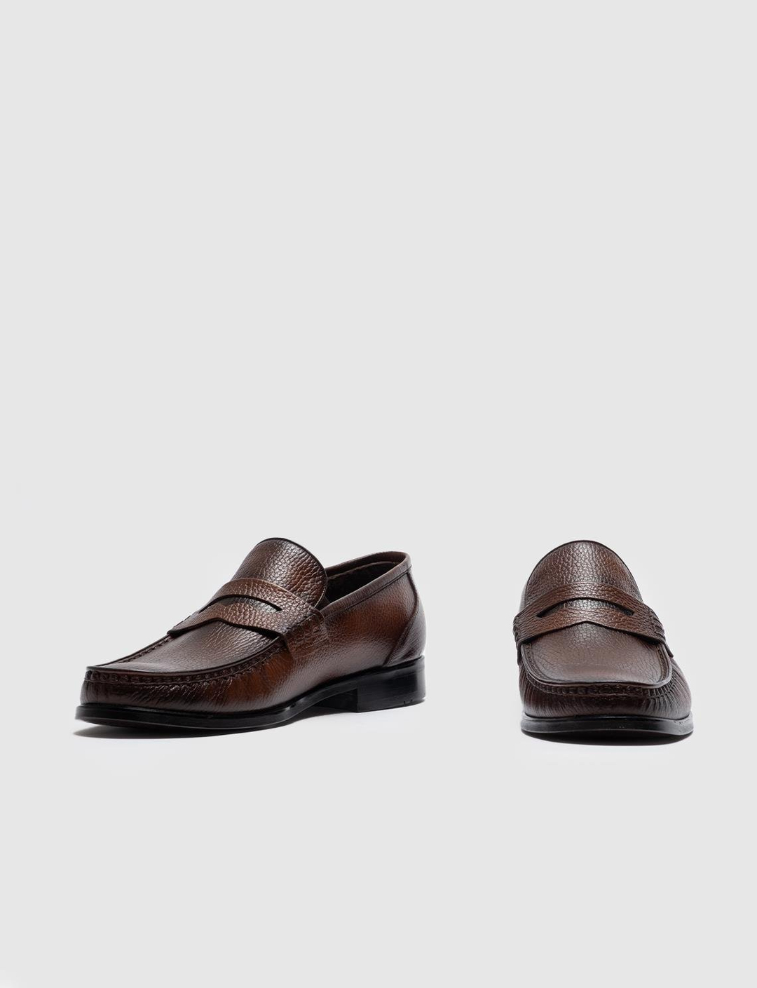 Men Tan Genuine Leather Lace Up Sneakers