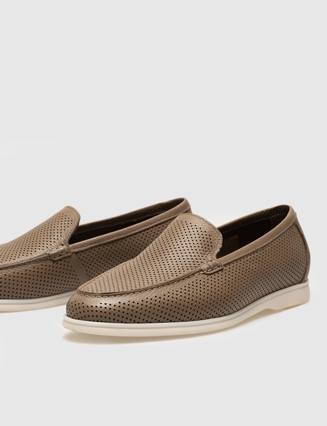 Men Mink Genuine Leather Slip On Shoes