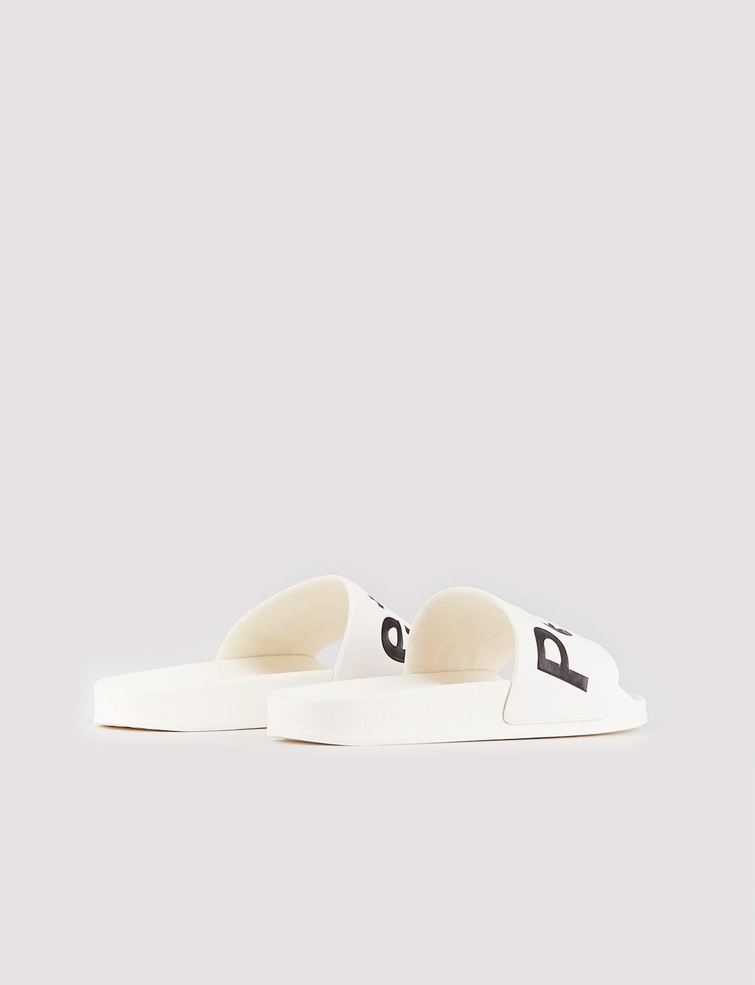 Women White Slide Slippers