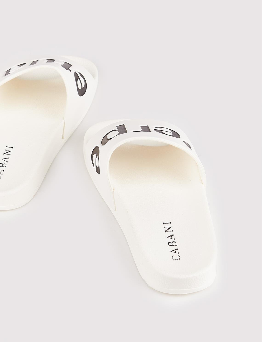 Women White Slide Slippers
