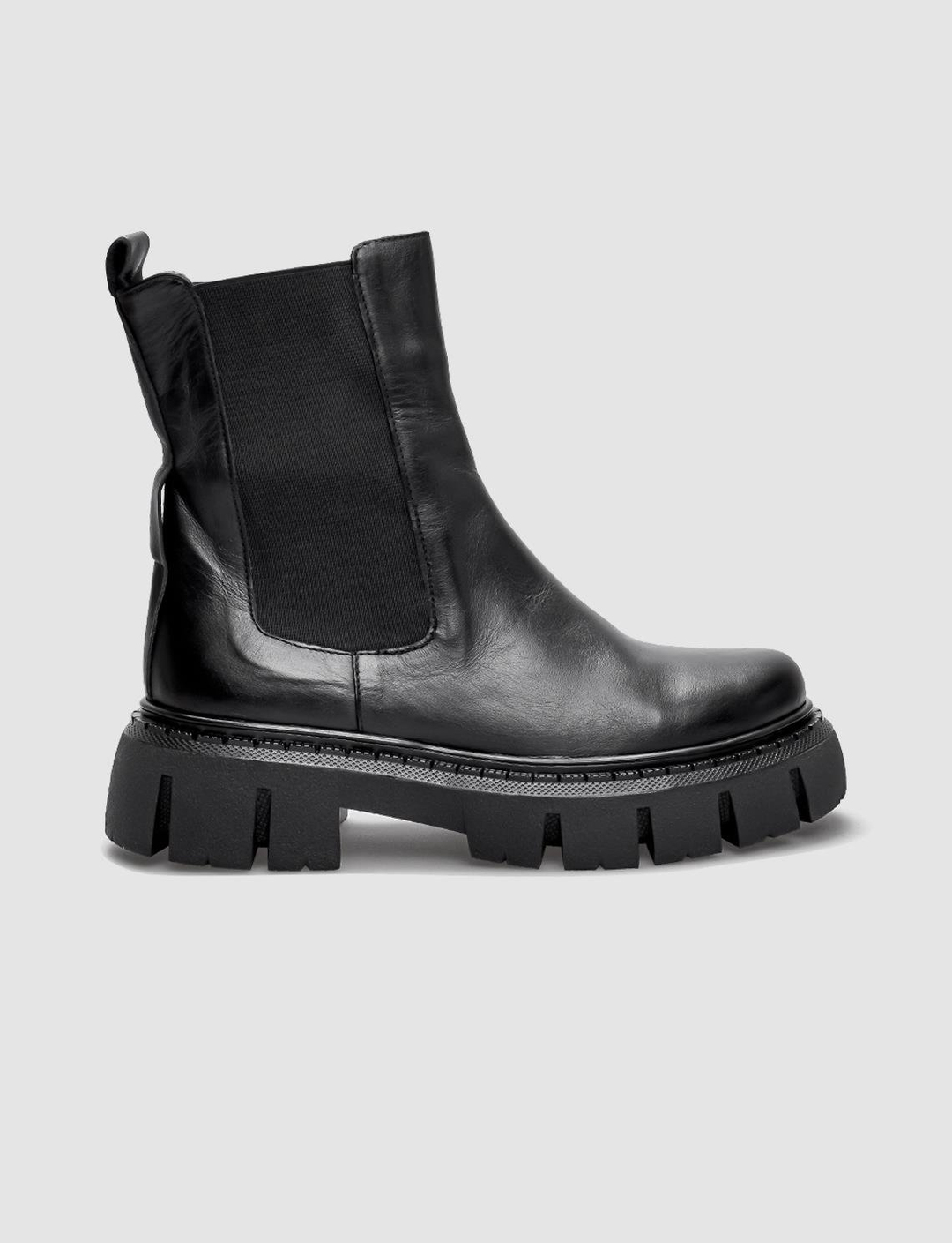 Jurdan Taban Hakiki Deri Siyah Fermuarlı Kadın Günlük Bot